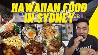 Trying HAWAIIAN FOOD WHOLE MENU in Sydney! Big Aloha St Marys / food tour review mukbang vlog aussie