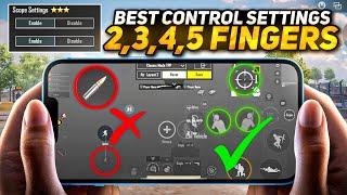 BGMI Best Claw Control Setting 2,3,4,5 Finger Best Control Setting Best Control Setting Pro Tips