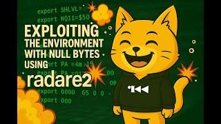 Exploiting the environment with null bytes with radare2