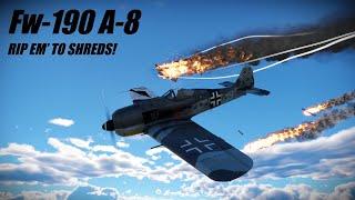 4x20mm MG-151 DESTRUCTION Ft. Fw-190 A-8 | War Thunder Air RB