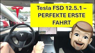 Perfekte erste Fahrt mit Tesla FSD (Supervised) 12.5.1 – 0 Interventionen