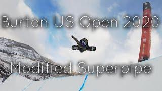 Modified Superpipe at the Burton US Open 2020 | Lucas Foster