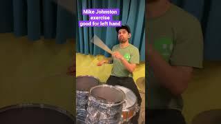 Cool exercise for speed and left hand from Mike Johnston #drummer #shorts