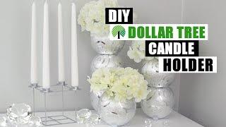 DOLLAR TREE DIY CANDLE HOLDER | Glam Home Decor Idea