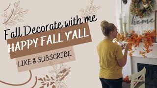 Cozy House Fall Decorating On A Budget - Let's Decorate Together - Living Room and Entry!