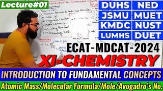 MDCAT-2024 | CH#1 | Introduction to Fundamental Concepts of Chemistry | Lecture No. 01