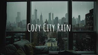 ️ Evening Rain in the City / Calming Rain Sounds Ambiance for Instant Sleep 100% ️