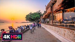 【流浪到淡水】Sunset Walk around Tamsui (Old Street, Waterfront) 夕陽水岸美景、老街、美食、古蹟一次看｜4K HDR｜Taiwan Walk