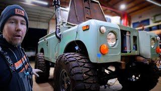 This thing is HUGE! Arctic Land Rover Build episode 3