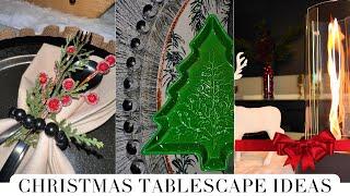 CHRISTMAS 2024 DECORATE WITH ME | FESTIVE TABLESCAPE IDEAS | MODERN & ELEGANT ​⁠​⁠​⁠@tiahnamrose