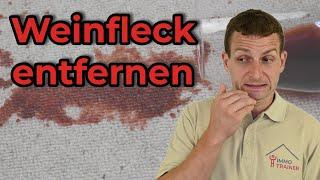 Easily remove wine stains from carpet | ImmoTrainer Wetzikon