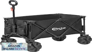 PORTAL Collapsible Folding Utility Wagon, Foldable Wagon Carts Heavy Duty, Large Capacity Review