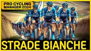 Stürze und Pannen bei STRADE BIANCHE! | Pro Cycling Manager 2024 | Bardiani CSF Karriere #17