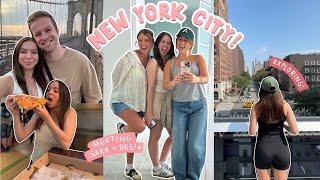 I'M IN NEW YORK CITY!!  meeting Des + Sara!! exploring + taste tests!