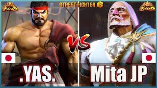 Street Fighter 6 YAS (#1RYU)  Vs  Mita JP (JP) Best Ranked MatchFightingGameWorldX