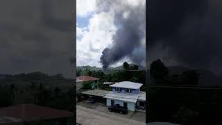 FIRE ! AT MDOCK DUMPSITE ISLAND REPUBLIC OF PALAU 