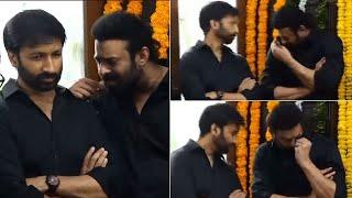 Gopichand And Prabhas Visuals @ Krishnam Raju House | Manastars