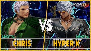 KOF XV  Chris (Iori/Chris/O.Yashiro) vs Hyper K` (Benimaru/K`/Iori)  Steam Replay Match 