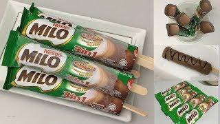 How to make MILO Ice Cream Popsicle Sticks ️ 美禄冰淇淋冰棍棒 | Step by Step Recipe | 4K