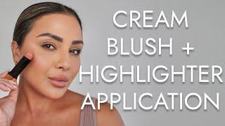 WHERE AND HOW TO APPLY CREAM BLUSH AND HIGHLIGHTER | NINA UBHI