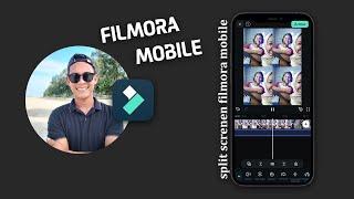 TikTok split screen effect tutorial filmora mobile 2024 trending