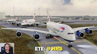 LONG HAUL in the Airbus A380! 9+ Hours in Microsoft Flight Simulator (with ATC)