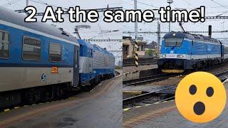 Two EC trains in Bratislava hl.st. at the same time! 1 in 200 000 chance! 