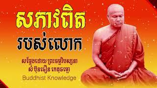 សភាវពិតរបស់លោក | សម្តែងដោយ ព្រះធម្មវិបស្សនា សំ​ ប៊ុនធឿន កេតុធម្មោ | Som Bunthuern