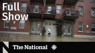 CBC News: The National | Montreal water main break chaos