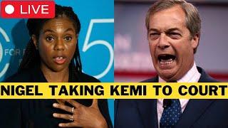  LIVE: Nigel Farage To Take Legal Action Against Kemi Badenoch