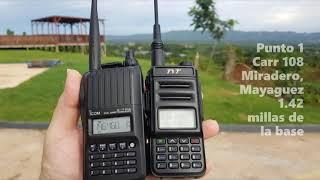 Pruebas de alcance de Icom IC-T70A y TYT TH-UV88