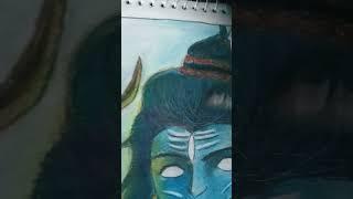 shiv ji oil pastel drawing ️ #music #shiva #mahadev #art #drawing #song #shiva #mahakal #
