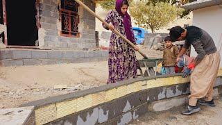 Sajjad Builds Wall in Front of Nomadic House & Rahela Cooks Lasagna with Delicious Soup**