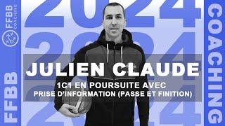 FFBB Coaching - Julien Claude - 1c1 en poursuite avec prise d’information (passe et finition)