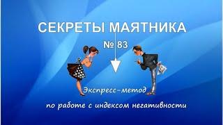 Экспресс метод по работе с индексом негативности