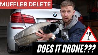 BMW 535i F10 Muffler Delete | Drone Test