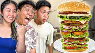 GIANT BURGER MUKBANG sa BG House!