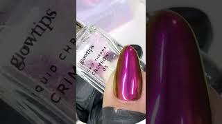 Crimson Chrome Over Dark Candy Gel?!  #NailGoals