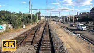 Train Driver's view / Pohled strojvedoucího na trať PRAHA HL.N. - STRANČICE