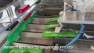 Efficient Pouch Transfer: High-Speed System from Multitrack VFFS to Flow Wrapper