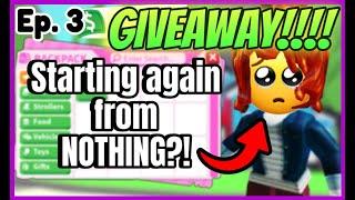 WHO will win the GIVEAWAY for the 100 SUB PET? RAGS to RICHES Challenge in Adopt Me!  || Part 3 ||