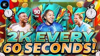 OMG! 2K EVERY 60 SECONDS EAFC 25 BEST TRADING METHOD (EA FC 25 SNIPING FILTERS & FLIPPING)