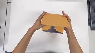 [마음상자] 창문 단상자 삼면접착형 합지박스 제작 _ 박스조립과정 box packaging