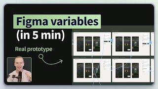 Learn Figma prototyping with variables in 5 min