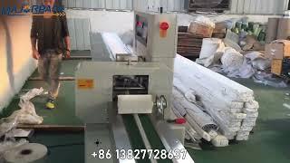 Down paper flow pack machine for long tube majorpack