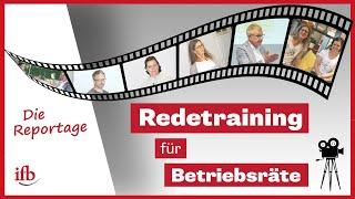 Redetraining für Betriebsräte in den ifb-Rhetorikstudios