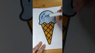 color a ice cream cone with me #coloring #coloringbook #asmrcoloring #coloringwithme #satisfying