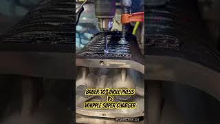 Harbor freight drillpress vs whipple supercharger #automobile #automechanic #harborfreighttools #diy