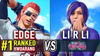 T8  EDGE (#1 Ranked Hwoarang) vs LI R LI (Azucena)  Tekken 8 High Level Gameplay