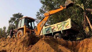 Video Of Mud Loading / Backhoe 3DX Machine Loading Soil New